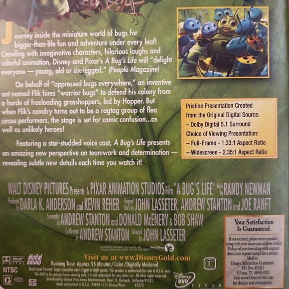 📗📗FREE WITH PURCHASE --a bug's life DVD📗📗 - Picture 5 of 7